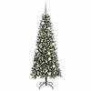 vidaXL Albero di Natale artificiale con 300 LED Verde 180 cm