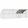 vidaXL Gabbia per polli con 2 porte 3 pz Argento 600x200x200cm