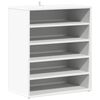 vidaXL Scarpiera Bianca 60x35x70 cm in Truciolato