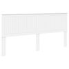 vidaXL Testiera con testiera Bianco 200 cm Legno multistrato