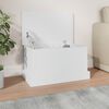 vidaXL Scatola portaoggetti bianca 50x30x28 cm in legno ingegnerizzato