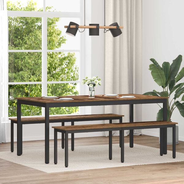 vidaXL panchina Legno vecchio 160 x 35 x 45 cm Legno multistrato