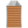 vidaXL Letto rialzato da giardino 582 x 50 x 68 cm Acciaio zincato