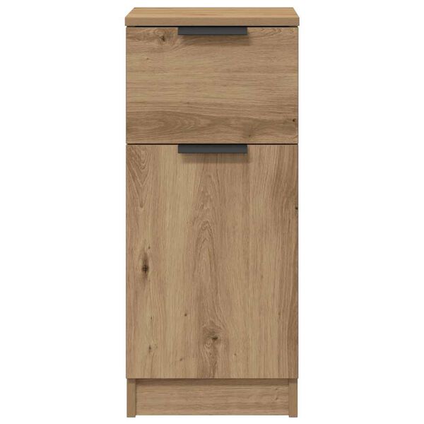 vidaXL Credenza Rovere Artigianale 30x30x70 cm in Legno Multistrato