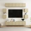 vidaXL Set di Mobili Porta TV 10 pz Rovere Sonoma in Legno Multistrato