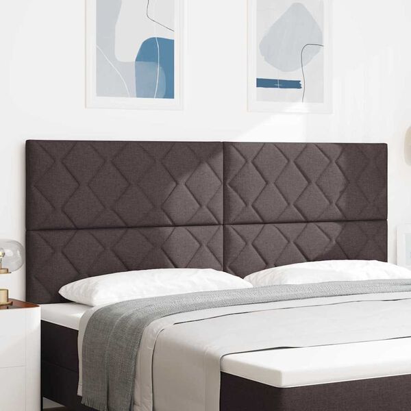 vidaXL Testiera Grigio chiaro 200 cm Tessuto