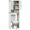 vidaXL Mobile Bagno VIGO Bianco e Bianco Antico 60 x 27 x 161 cm