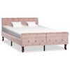 vidaXL Giroletto Rosa in Velluto 120x200 cm