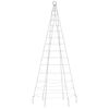 vidaXL Albero di Natale a LED su Pennone 200 LED Blu 180 cm