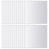 vidaXL Piastrelle a Specchio 48 pz Quadrate in Vetro