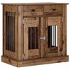 vidaXL Mobile da cassa per cani Legno antico 80 x 47,5 x 80 cm