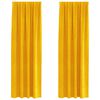 vidaXL Tende oscuranti 2 pcs Giallo senape 140 x 225 cm Velluto