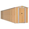 vidaXL Capanno Giardino Marrone Chiaro 192x938x223 cm Acciaio Zincato