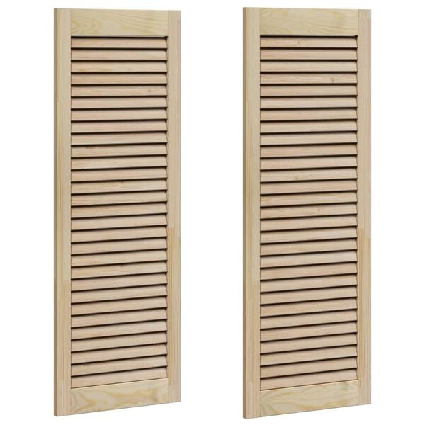 vidaXL Porta per Armadio con porta 2 pcs Naturale 110 x 2,1 x 39,5 cm