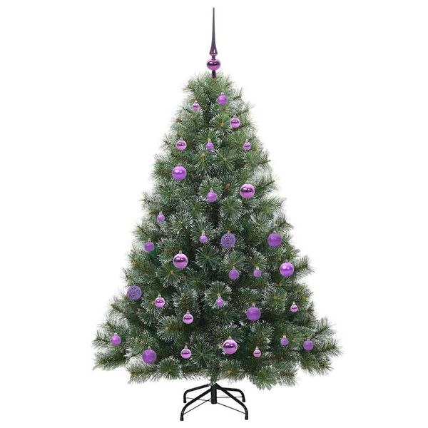 vidaXL Albero di Natale artificiale con 150 LED Verde 150 cm PE e PVC