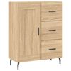 vidaXL Credenza Rovere Sonoma 69,5x34x180 cm in Legno Multistrato