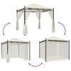 vidaXL Gazebo con Pareti in Rete Crema 2,93x2,93 m in Acciaio