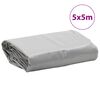 vidaXL Telone Grigio 5x5 m 650 g/m²