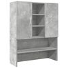 vidaXL Mobile per Lavatrice Grigio Cemento 70,5x25,5x90 cm