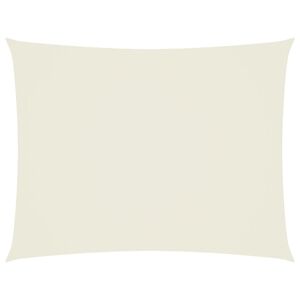 vidaXL Parasole a Vela Oxford Rettangolare 3x4,5 m Crema