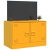 vidaXL Mobili TV 2 pz Giallo Senape 67x39x44 cm in Acciaio