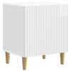 vidaXL Armadio da Notte Bianco Lucido 43 x 34,5 x 50 cm