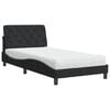 vidaXL Letto con Materasso Nero 100x200 cm in Velluto