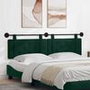 vidaXL Testata appesa Verde Scuro 170 x 55 x 5 cm Velluto