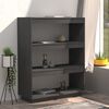 vidaXL Libreria/Divisorio Grigio 80x35x103 cm Legno Massello di Pino