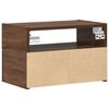 vidaXL Comodini a Muro 2 pz Rovere Marrone 45x26x28,5 cm