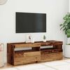 vidaXL Mobile Porta TV con LED Legno Antico 120x35x40 cm Multistrato