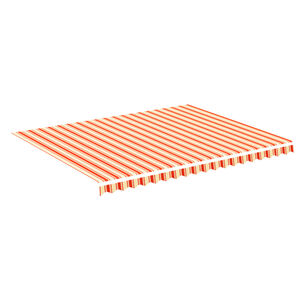 vidaXL Tessuto di ricambio Tenda da Sole Giallo e Arancione 4,5x3,5 m