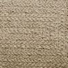 vidaXL Tappeto ZIZUR Beige 120x120 cm Aspetto Iuta Interni ed Esterni