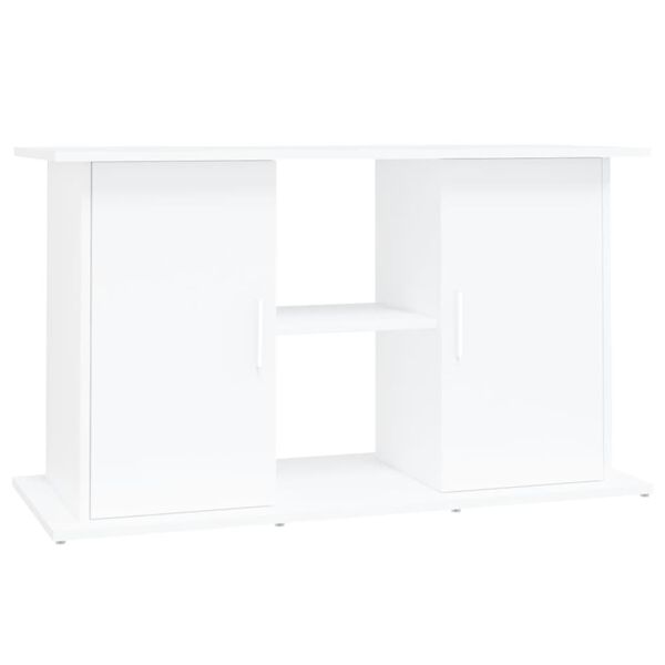 vidaXL Supporto per Acquario 101x41x58 cm in Legno Multistrato Bianco