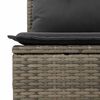 vidaXL Set Divani da Giardino 4 pz con Cuscini in Polyrattan Grigio