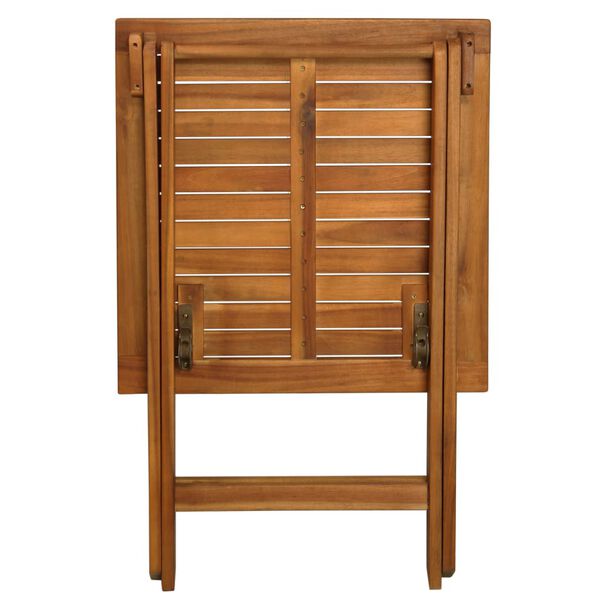 vidaXL Set da Bistrot 3 pz Pieghevole con Cuscini Massello di Acacia