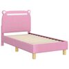 vidaXL Struttura letto per bambini con testata Rosa 70 x 140 cm