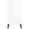 vidaXL Credenza Bianco Lucido 60x35x70 cm in Legno Multistrato