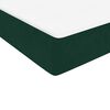 vidaXL Giroletto a Molle con Materasso Verde Scuro 200x210 cm Velluto
