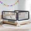 vidaXL Sponda Letto Sicurezza Bambini Grigio Scuro 200x25 cm Tessuto