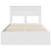 vidaXL Struttura del letto Bianco 120 x 200 cm Legno Ingegnerizzato