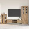 vidaXL Set mobile TV FLORIN Rovere artigianale Legno multistrato