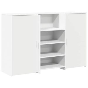 vidaXL Banco Reception Bianco 155x50x103,5 cm in Legno Multistrato