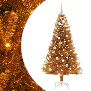 vidaXL Albero di Natale Oro 150 cm PET