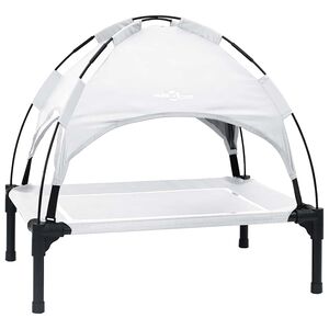 vidaXL Letto per Cani 71 x 64 x 71 cm Acciaio Grigio Argento