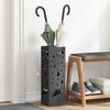 vidaXL Supporto per Ombrellone Nero 15.5 x 15.5 x 49 cm Metallo