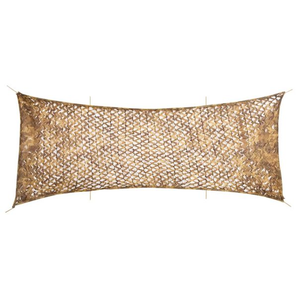 vidaXL Rete Mimetica con Custodia di Conservazione 721x294 cm Sabbia