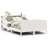 vidaXL Letto Libreria senza Materasso Bianco 160x200 cm Legno di Pino