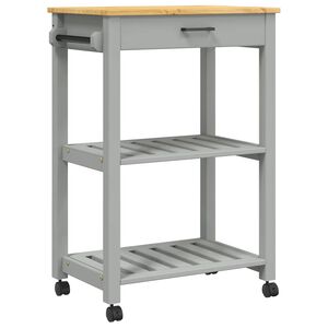 vidaXL Carrello da Cucina MONZA 60x40x88,5 cm in Legno Massello di Pino