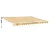 vidaXL Tenda Sole Automatica Retrattile Gialla e Bianca 4x3 m